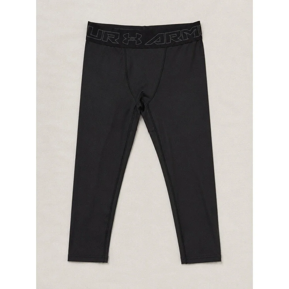 Under Armour Boys ColdGear Compression Leggings Black Tights Large‎